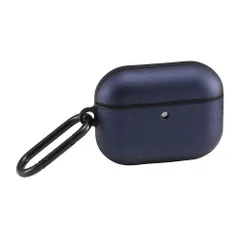【新品・5営業日で発送】ELECOM エレコム AirPods Pro 3用ソフトレザーケース／カラビナ付／ネイビー(AVA-AP07PLCNV)