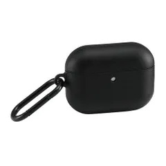 【新品・5営業日で発送】ELECOM エレコム AirPods Pro 3用ソフトレザーケース／カラビナ付／ブラック(AVA-AP07PLCBK)