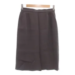 サルヴァトーレフェラガモ Salvatore Ferragamo タイトスカート 40 M ひざ丈 無地 ウール グレー /AE