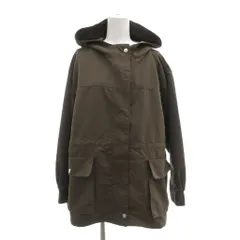 サマンサモスモス SM2 タグ付き ツイルマウンテンパーカー ジャケット F フロントフライ 比翼 茶 ブラウン /AE