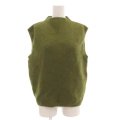 ガブリエルストレーレ GABRIELE STREHLE ニット ベスト 38 モヘア ハイネック 緑 グリーン /AE