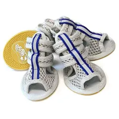 【新品・5営業日で発送】アライブ L'ange DOGメッシュサンダル グレーS