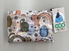 【エコバッグ】  大容量  ECOバッグ 猫柄  ECOバッグ 買い物袋 マルチバッグ