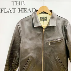 THE FLAT HEAD フラットヘッド シングルスポーツジャケット FN-LJ-HS002 サイズ40 ブラウン ホースハイド 馬革 レザー メンズ_247023