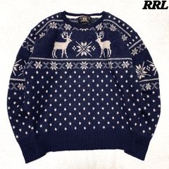RRL フリースベスト M ネイティブ柄 ブルー ラルフローレン ポーラ