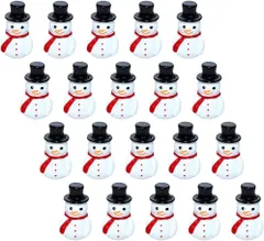 30 個のミニチュアクリスマス雪だるま置物小さなクリスマスフィギュアミニ樹脂雪だるまマイクロ風景アクセサリー装飾品ドールハウスの水槽の装飾黒 b-150