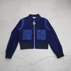 正規 美品 MASU エムエーエスユー 13 STADIUM JACKET NAVY MFFW-BL0123 スタジアム ジップ ジャケット ブルゾン 紺 サイズ48 309P♪