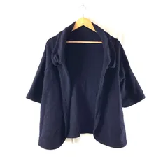 ケーティーキヨコタカセ K.T KIYOKO TAKASE カーディガン ラップカーディガン ケーブル編み 無地 濃紺系 9サイズ 980771