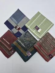 【新品】MARIO VALENTINO メンズハンカチ 5枚セット お買い得品