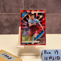 2019-20 Panini Chronicles Donruss Aaron Cresswell 02/99 West Ham United Press Proof Red カード