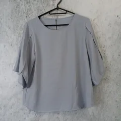 elana エレナ レディース トップス ブラウス 半袖 サイズ38 ライトブルー □〇