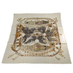 HERMES エルメス カレ90・Lhiver・L'hiver 冬の狩猟 シルク スカーフ