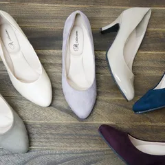 【訳あり】パンプス 痛くない 歩きやすい 大きいサイズ ローヒール ヒール 黒 レディース 靴 結婚式 仕事 リクルート 合皮 エナメル スエード サテン ポインテッド ブラックエナメル 3L（25.0cm）sm1615ble3lwk2