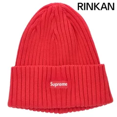 シュプリーム  Overdyed Ribbed Beanie ロゴビーニー メンズ ※12/28～1/6 発送・問い合わせ遅延