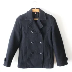 65【極美品】イーストボーイ ヴィーナス ピーコート 9 スクールコート M アンゴラ混 チャコールグレー EAST BOY Venus クリーニング済