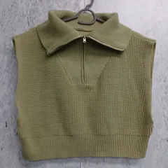 INGNI イング レディース トップス ノースリーブ ニット ジッパー  サイズ M ライトグリーン□〇