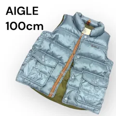 【即日発送可能】【古着】AIGLE ダウンベスト　キッズ100センチ
