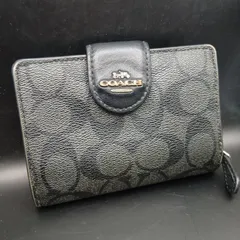 COACH（コーチ） シグネチャー 二つ折り財布 ブラック