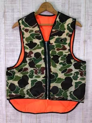 カモフラージュ　迷彩柄　ナイロンベスト　カモフラ
