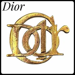 クリスチャンディオール Christian Dior ロゴ ブローチ ディオール　ゴールド　金色　ヴィンテージ コサージュ　華やか　入学式　卒業式　ポイント