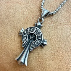 新品 クロス 十字架 ネックレス ペンダント ホースシュー ファッション アクセサリー メンズ レディース シンプル ロック メタル ゴシック ストリートスタイル アメカジ かっこいい 韓国 韓流 オルチャンスタイル
