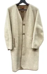 トゥデイフル TODAYFUL   Cocoon Boa Coat コクーン ボア パイピング ロング アウター カジュアル BEIGE 11720007 コート 無地 ベージュ SIZE38 104LT-301