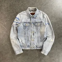 00s 2000's archive OLD GAP Denim Tracker Jacket Blouson オールドギャップ デニムジャケット トラッカージャケット Gジャン ブルゾン ダメージ/USED加工 ブルー メンズ