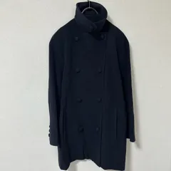 《良品》Calvin Klein ウールコート ネイビー 157cm 高級感 上品