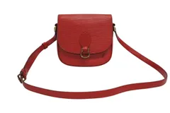 LOUIS VUITTON ルイヴィトン ショルダーバッグ エピ ミニサンクルー カスティリアン レッド M52217 ゴールド金具 美品 中古 4b010545