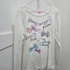 メゾピアノ CANDY GIRL M 150 リボン 長袖 Tシャツ