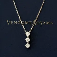 258【ヴァンドーム青山】Pt950 K18 ダイヤモンド　0.58ct ネックレス