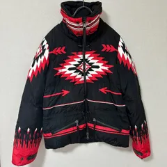 《美品》Ralph Lauren ダウンジャケット ブラック S 柄入り カジュアル