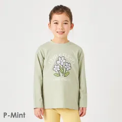 [P．ミント]子供服 プリント 長袖 Tシャツ ベビー キッズ マタニティ 綿 80 90 100 110 120 130 140 150 160 evercloset ever closet エバクロ エバークローゼット