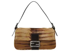 FENDI マンマバゲット ハラコ 保存袋付き 美品◎イタリア製 FENDI／フェンディ ハラコ マンマバケット 肩掛け