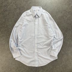 美品 ブルックスブラザーズ 半袖 シャツ ノンアイロン REGENT ロゴ 青 