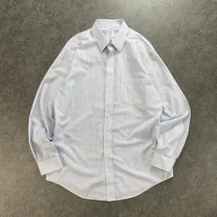 美USED Brooks Brothers NON-IRON REGENT ブルックスブラザーズ 長袖シャツ ワイシャツ ストライプ ポケット メンズ 16-34