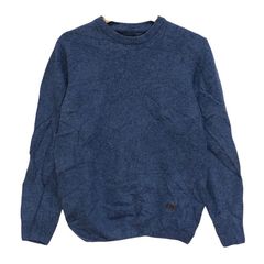 Barbour ウール100% ニットセーター エルボーパッチ ネイビー - メルカリ