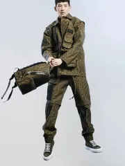 フェンディ 21FW バーティゴ ジャカード ユーティリティ セットアップ 46 48