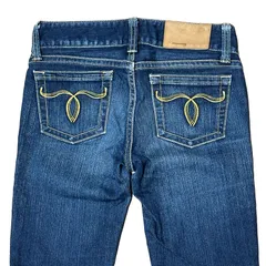 MOUSSY POWDER STRAIGHT SLIM パウダーストレートスリム インディゴ サイズ24 レディースXS マウジ