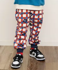 アメリカンダイナー総柄カットソーパンツ 10分丈　BREEZE　J120906　レッド