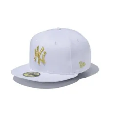 【7[55.8cm] ヤンキース-ホワイトゴールド】ニューエラ NEW ERA カスタム 59FIFTY キャップ