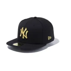 【7-1/4[57.7cm] ヤンキース-ブラックゴールド】ニューエラ NEW ERA カスタム 59FIFTY キャップ