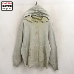 80s USA製 vintage Champion トリコタグ 目無し ボロ 襤褸 リバースウィーブスウェットパーカー メンズ 表記Lサイズ