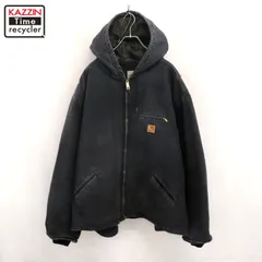 00s Carhartt ダック BLK 裏地ボア シエラ ジャケット メンズ 表記4XLサイズ