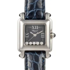 ショパール Chopard 27/8892-23 ハッピースポーツ スクエア 腕時計 ブルー文字盤 5Pダイヤ【中古】のサムネイル