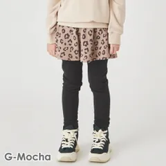 [G．モカ]スカッツ キッズ ベビー 子供 子供服 キッズ服 女の子 秋冬物 スカート スパッツ スカートレギンス 総柄 プリント インナー付 ストレッチ evercloset ever closet エバクロ エバークローゼット