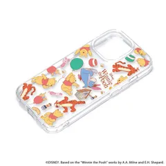 iPhone15Pro ケース ディズニー くまのプーさん クリア 透明 ハイブリッド キャラクター グッズ スマホ カバー アイフォン アイホン 2023 6.1inch ３眼 PG-D23BPT12POO 【ゆうパケットにて発送】【1/7発送予定】