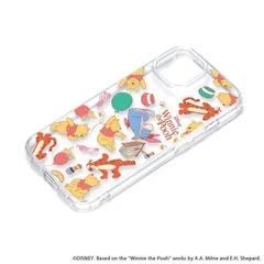 iPhone15Plus ケース ディズニー くまのプーさん クリア 透明 ハイブリッド キャラクター グッズ スマホ カバー アイフォン アイホン 2023 6.7inch ２眼 PG-D23APT04POO 【ゆうパケットにて発送】【1/7発送予定】