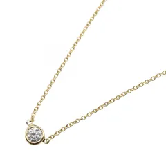 ティファニー TIFFANY＆CO ネックレス バイザヤード ネックレス 首回り42㎝ K18（イエローゴールド） ダイヤモンド バイザヤード ネックレス レディース Used A