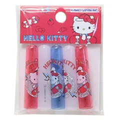 【メール便】ハローキティ 鉛筆キャップ えんぴつカバー5本入り サンリオ カミオジャパン 新学期準備文具 かわいい 日本製 キャラクター グッズ 